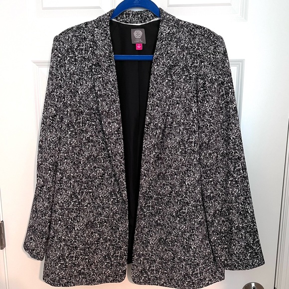 Vince Camuto Black & White Marled Blazer – Size 14 – Lightweight Career Jacket - Picture 2 of 10